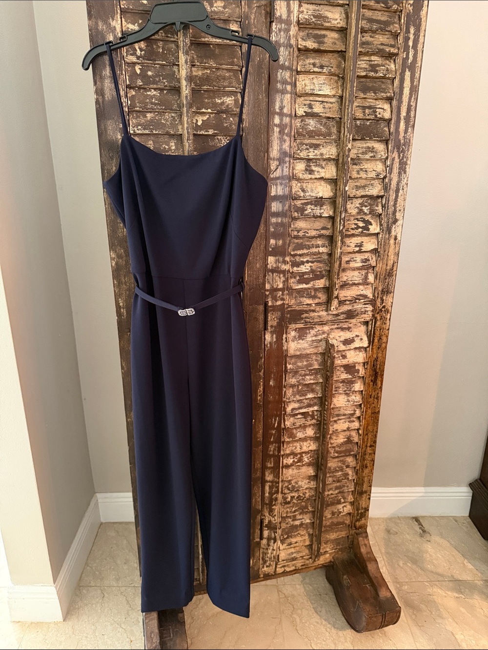 Lauren Ralph Lauren Black Strapless Belted Evening Dress